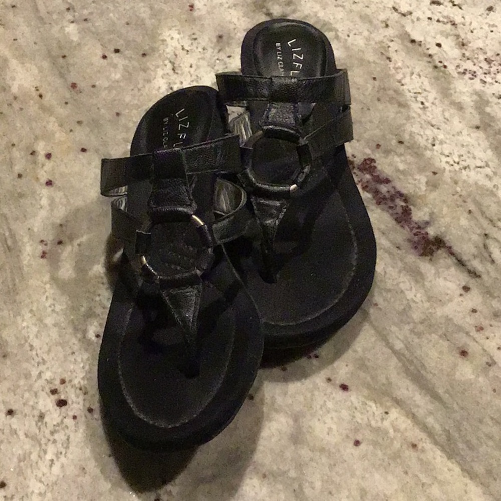 Liz Claiborne Black Sandals